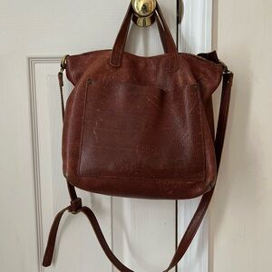 Portland Leather Medium Crossbody Tote Bag